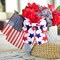 Red White and Blue Ribbon Patriotic Ribbons Burlap Stars Wired Ribbons 2.5 Inch 4th of July Ribbon Decor for Independence Day Memorial Day Wreaths